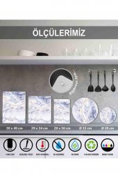 Biber ve Su Cam Kesme Tahtası - Cam Kesme Tablası  | 30 cm x 40 cm - 3