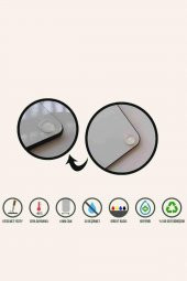 Alacalı Altın Mermer Cam Kesme Tahtası - Cam Kesme Tablası  | 20 cm x 30 cm - 4