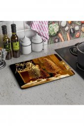 Mutlu Yıllar | Cam Kesme Tahtası - Cam Kesme Tablası | 30 cm x 40 cm thumbnail 2