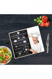 Mutfak Kuralları | Cam Kesme Tahtası - Cam Kesme Tablası | 30 Cm X 40 Cm thumbnail 3