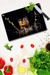 Saban Altın Buz  Cam Kesme Tahtası - Cam Kesme Tablası | 20 Cm X 30 Cm thumbnail 1