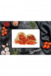 Kurutulmuş Biber Görünümlü | Cam Kesme Tahtası | 20 cm x 30 cm thumbnail 1