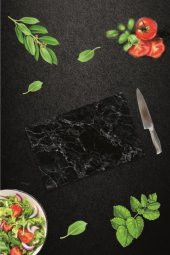 Saban Siyah Mermer | Cam Kesme Tahtası - Cam Kesme Tablası | 20 Cm X 30 Cm - 2