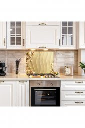 Cam Ocak Koruyucu ve Kesim Tablası Kumsal  (80cm x 52cm) 2 Parça, 5li Ocaklar thumbnail 1