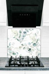 50x56 cm Model 39 Desenli Cam Ocak arkası Koruyucu thumbnail 1