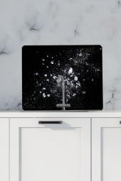 Kırık Buz Desenli Mutfak Duş Lavabo Arkası Koruyucu - 50x56 cm - 1
