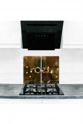 2 li 40x52 cm Noel Desenli Cam Kesim Tablası ve Ocak Koruma thumbnail 1