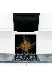 Saban Yıldız Cam Ocak Arkası Koruyucu Ve Kesme Tablası 50x56 cm thumbnail 2