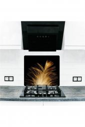 Cam Ocak Arkası Koruyucu ve Kesme Tablası Kozmozu | 50 cm x 56 cm thumbnail 1