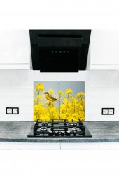2 li 40x52 cm Şerçe Desenli Cam Kesim Tablası ve Ocak Koruma thumbnail 1