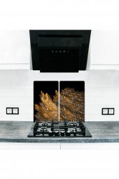 2 li 40x52 cm Flu Desenli Cam Kesim Tablası ve Ocak Koruma thumbnail 1