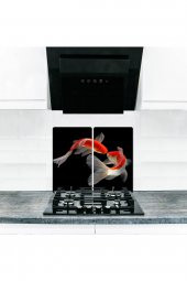 Cam Ocak Koruyucu ve Kesim Tablası İkizler (80cm x 52cm) 2 Parça, 5li Ocaklar thumbnail 1