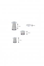 Cam Ocak Koruyucu ve Kesim Tablası Gri Buz (80cm x 52cm) 2 Parça, 5li Ocaklar - 3