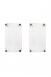 Dekoratif Cam Ocak Koruyucu ve Kesim Tablası Ezgi 60cm x 52cm 2 Parça, 4lü Ocaklar thumbnail 2