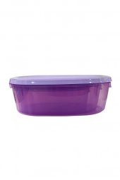 3Lü Oval Erzak Saklama Kabı Mor - 4