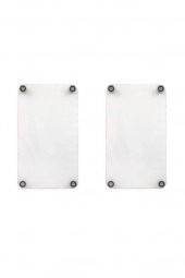 2 li 30x52 cm Cam Ocak Koruyucu Cam Kesme Tahtası Model 356 thumbnail 2