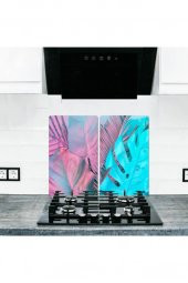 2 li 30x52 cm Cam Ocak Koruyucu Cam Kesme Tahtası Model 385 - 1