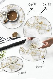 Model 7 Desenli Cam Sunum Tepsisi 2li Takım Çap 32 & Çap 20 thumbnail 2