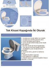 Çocuk Adaptörlü Çift Kullanımlı Klozet Kapağı - 9
