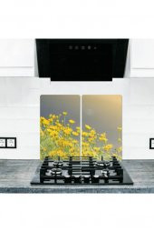 2 li 30x52 cm Cam Ocak Koruyucu Cam Kesme Tahtası Model 360 - 1