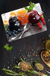 Böğürtlenler Cam Kesme Tahtası | 30 Cm X 40 Cm thumbnail 1