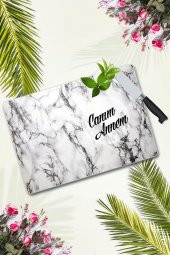 Canım Annem Beyaz Mermer Cam Kesme Tahtası | 30 Cm X 40 Cm - 1