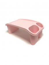 Plastik Hobi Masası Laptop Sehpası Pembe - 5