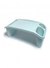 Plastik Hobi Masası Laptop Sehpası Mavi - 3