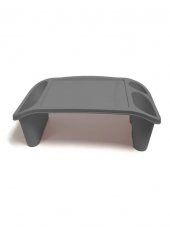 Plastik Hobi Masası Laptop Sehpası Gri - 4