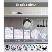 Sabanbaba Dekoratif Cam Kesme Tahtası Limon Sepeti 30 x 40 cm | Cam Kesme Tablası - 3