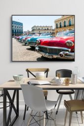 60 x 70 cm Havana Desenli Cam Tablo 4mm Temperli Camdır - 1