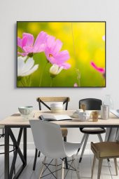 60 x 70 cm İlk Bahar Desenli Cam Tablo 4mm Temperli Camdır - 1