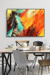 50 x 60 cm Boya Desenli Cam Tablo 4mm Temperli Camdır thumbnail 1