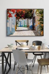 50 x 60 cm Ferragudo Desenli Cam Tablo 4mm Temperli Camdır - 1