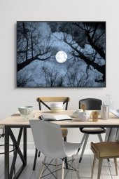 50 x 60 cm Gizemli Gece Desenli Cam Tablo 4mm Temperli Camdır - 1