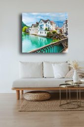 50 x 60 cm İsviçre Desenli Cam Tablo 4mm Temperli Camdır - 1