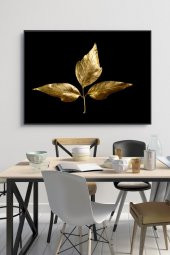 50 x 60 cm Kuru Yaprak Desenli Cam Tablo 4mm Temperli Camdır - 1