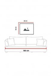 50 x 60 cm İkizler Desenli Cam Tablo 4mm Temperli Camdır - 2