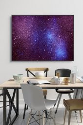 50 x 60 cm Galaxy Desenli Cam Tablo 4mm Temperli Camdır - 1