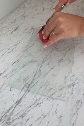 20x30 cm Saydam Cam Kesim Tablası - 1