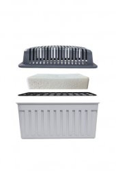 1 Kg. Gri Dikdörtgen Nem Alıcı Aparat Naturel ( 1 Kg. Blok ) thumbnail 3