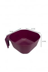 2 li Set Makarna & Pirinç Süzgeç Takımı Mürdüm - 2