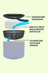 Nem Alıcılı Ve Rutubet Giderici  Aparat - 500 Gr - Üçgen Lavanta (Tablet Dahil) - 1