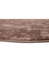 My Evilla Modern Dekoratif Halı Jel Kaymaz Taban Peluş Puffy Post Kahverengi Halı 02 - 2