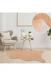 Myevilla Kaymaz Taban Peluş Post Bej 75x100 - 1
