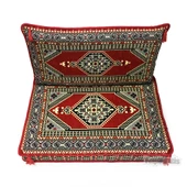 Shark Anatolia Oryantal Desenli Şark Köşesi Tekli Sedir Takımı Kırmızı - 4