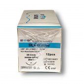 İpek İplik No3/0 Aşağı Keskin 3/8 20 mm 75 cm - 1