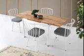 Smart Açılır Mutfak Masası ve 4 Adet Sandalye Takımı 70*110cm - 4