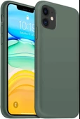 İphone Silikon Case Mikrofiber İç Arka Koruma Telefon Kılıfı - 9