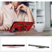 Xiaomi Poco X3 GT Kılıf Zore Vega Yüzüklü Standlı Zırh Kılıf - 11